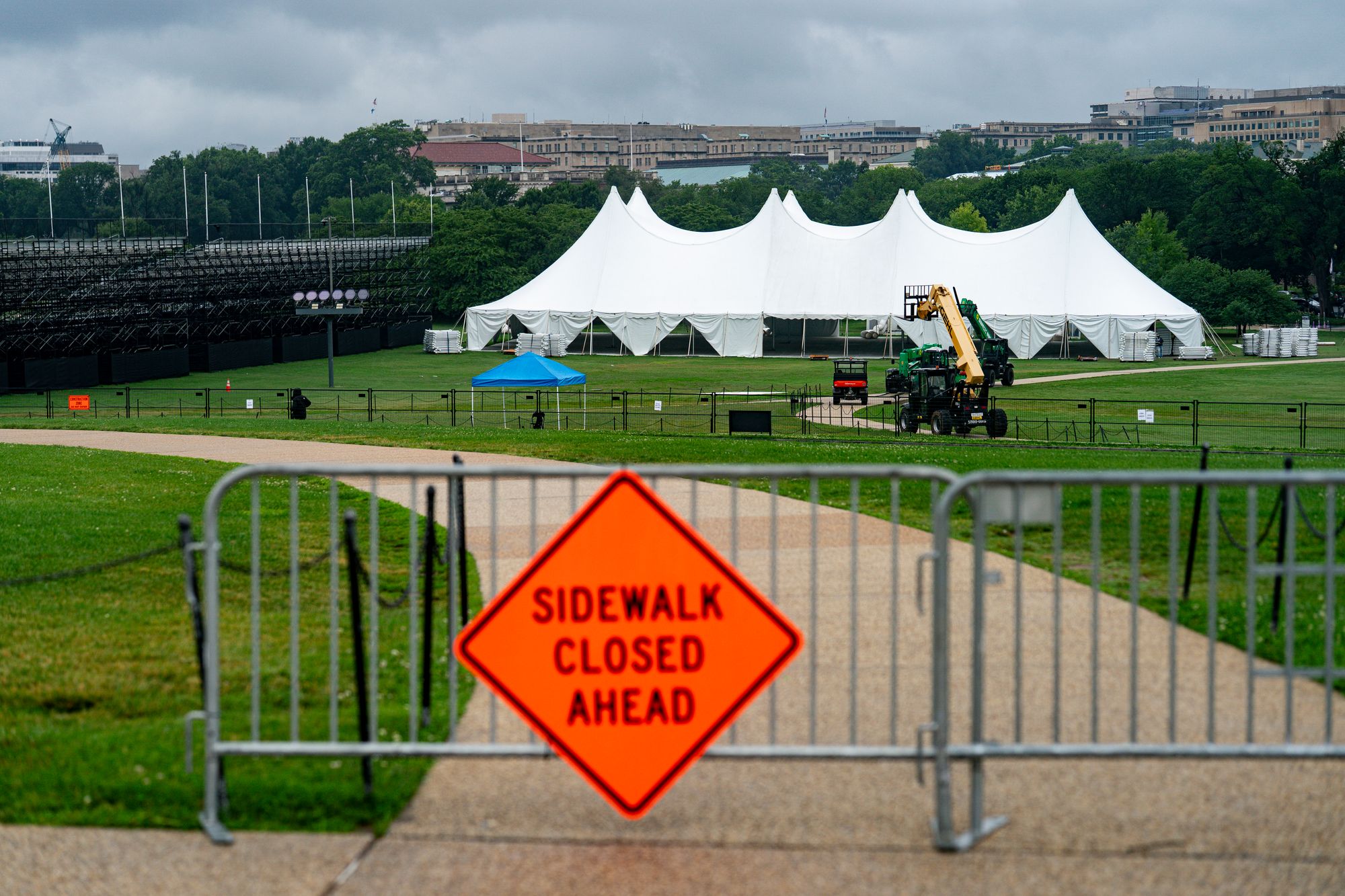 The annual fireworks show on the National Mall is expected to include 850,000 shells
