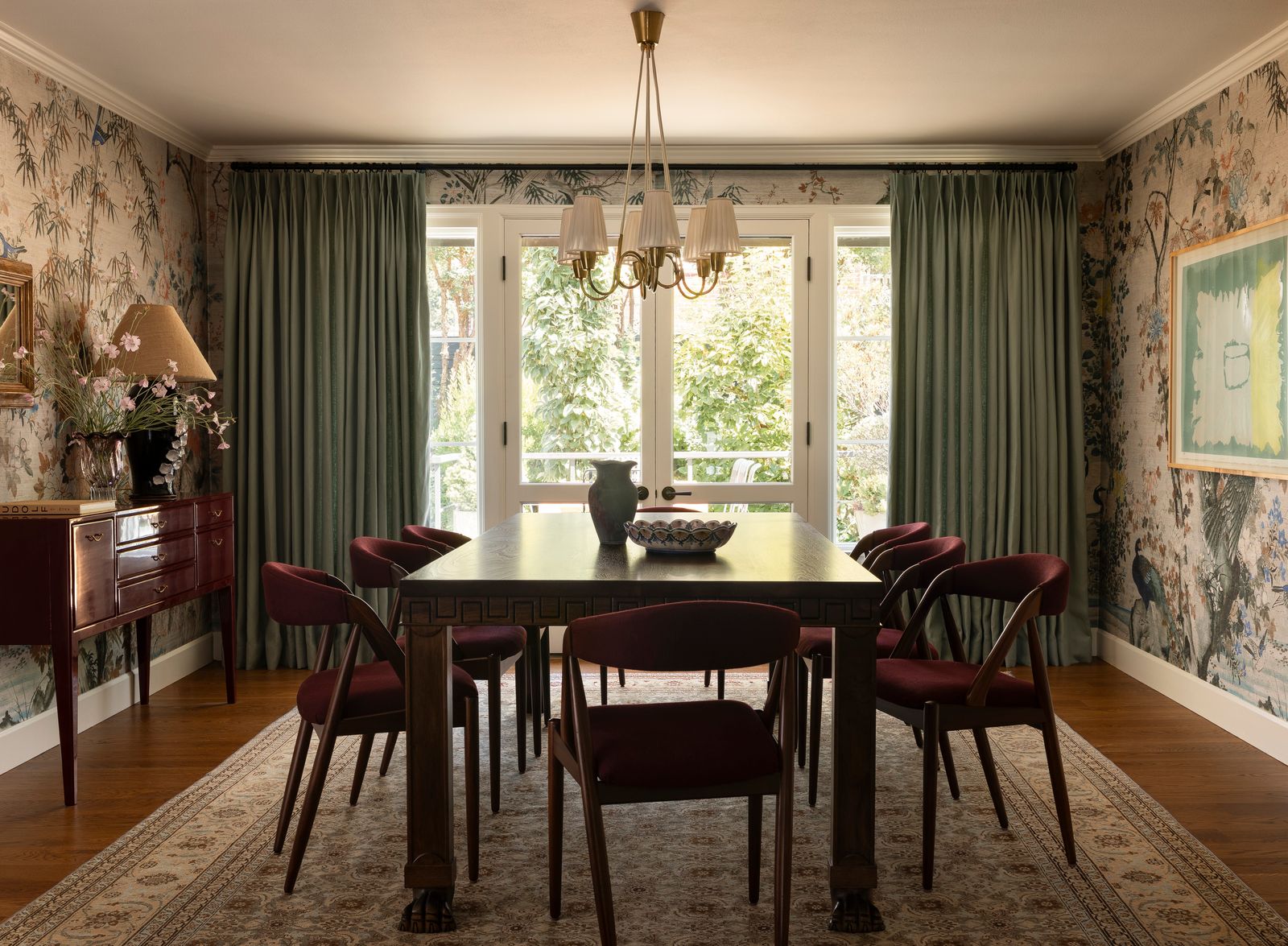 Image may contain Architecture Building Dining Room Dining Table Furniture Indoors Room Table Chair and Tabletop