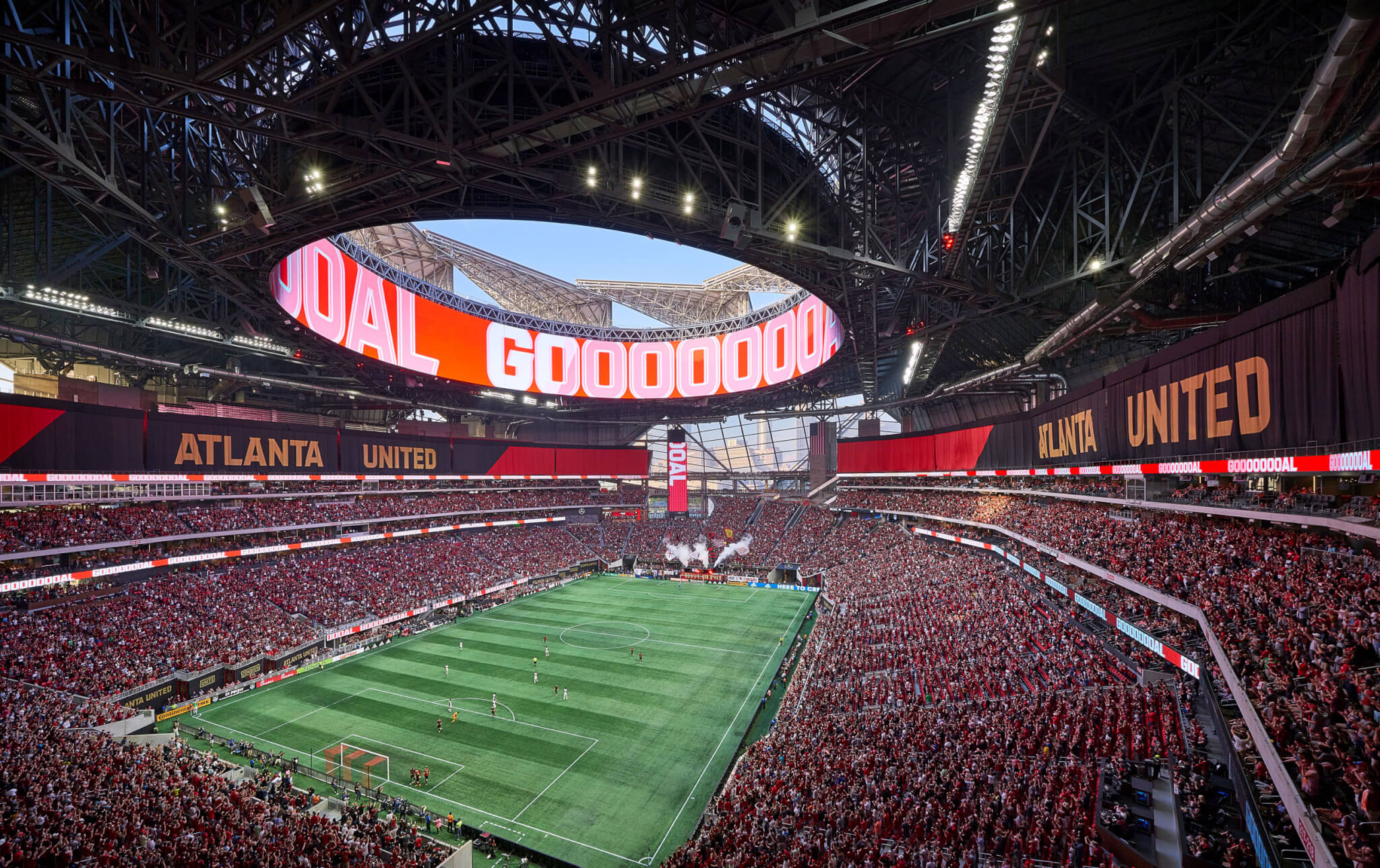 interior mercedes benz stadium