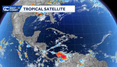 Former Tropical Storm Arthur soaks northern Gulf Coast
