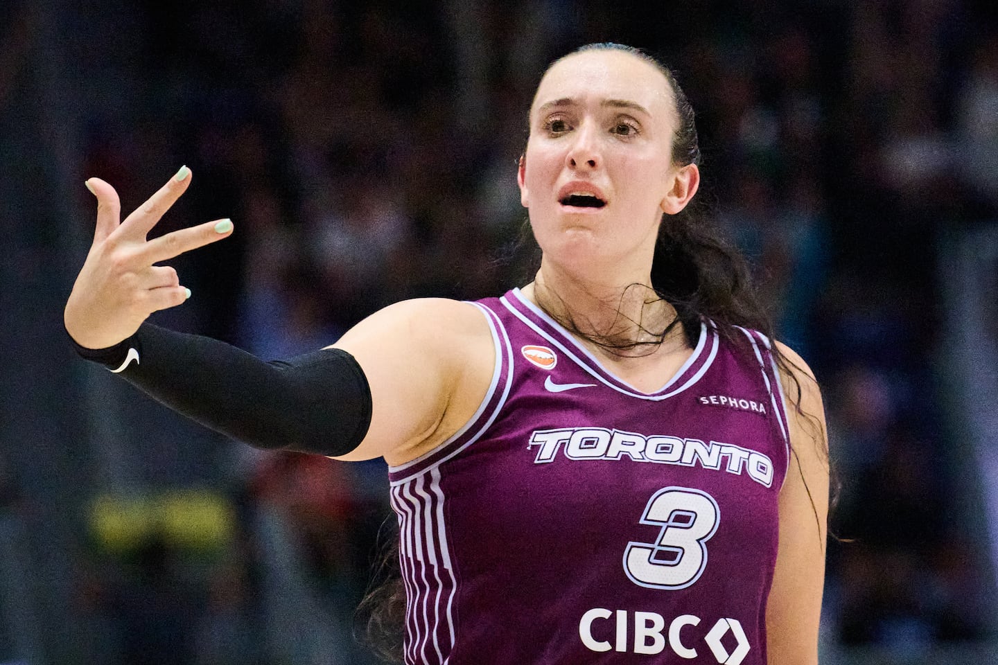 In her 53-point game against the Sparks, the Tempo's Marina Mabrey shot 17 of 28 from the field, including 9 of 18 from beyond the arc.