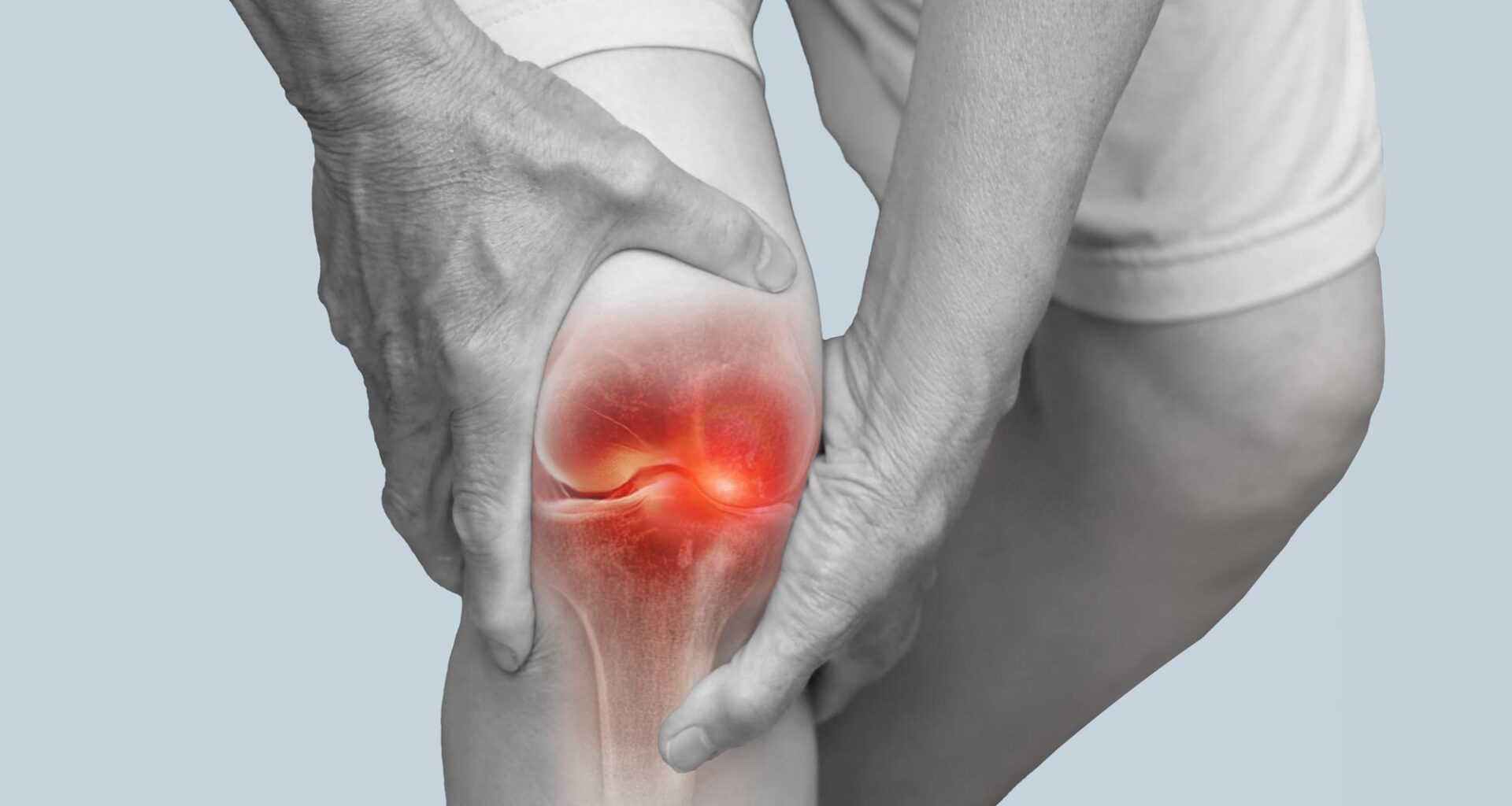 Hands Holding Knee Pain Degenerative Arthritis