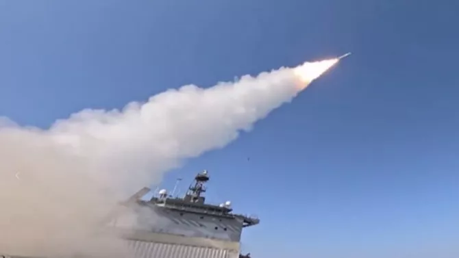 Iran Navy Targets United States Navy Destroyer
