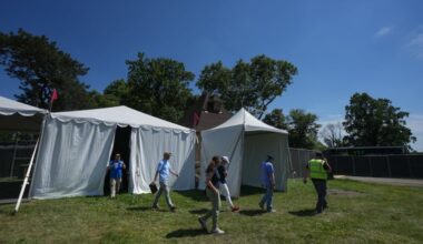A medical tent at FIFA Fan Fest in Lemon Hill Park is prepared for fans experiencing medical emergencies. Philadelphia’s public health leaders and largest health systems are on alert for measles cases, with an infectious disease outbreak a leading concern as the city hosts large events this summer.