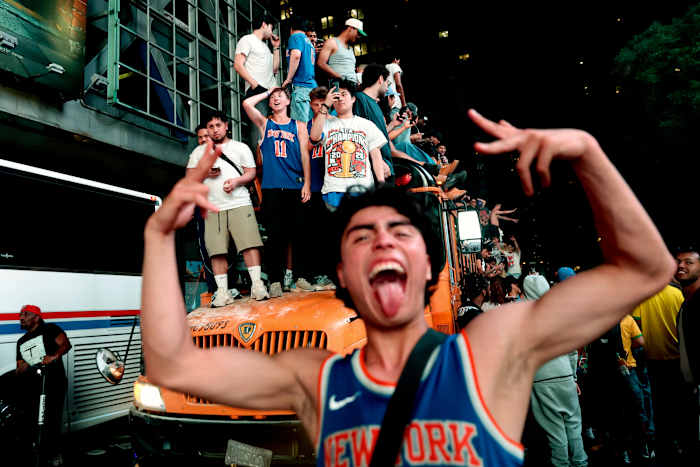 Mayhem mars euphoria as New York City celebrates the Knicks' first championship in 53 years