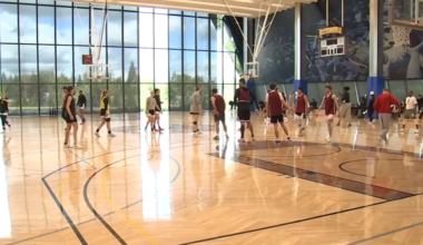 Portland Fire hold practice at Nike campus ahead of game against Las Vegas Aces
