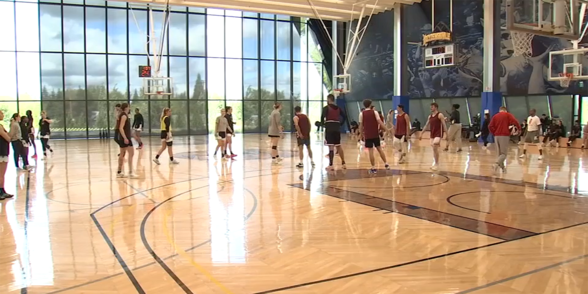 Portland Fire hold practice at Nike campus ahead of game against Las Vegas Aces