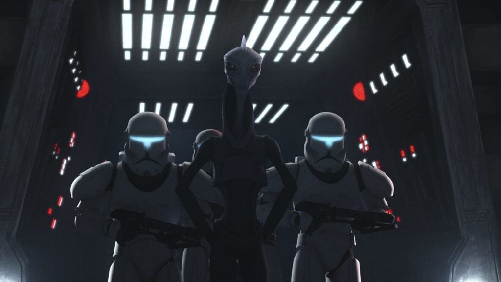 Lama Su arrested and escorted by clone commandos