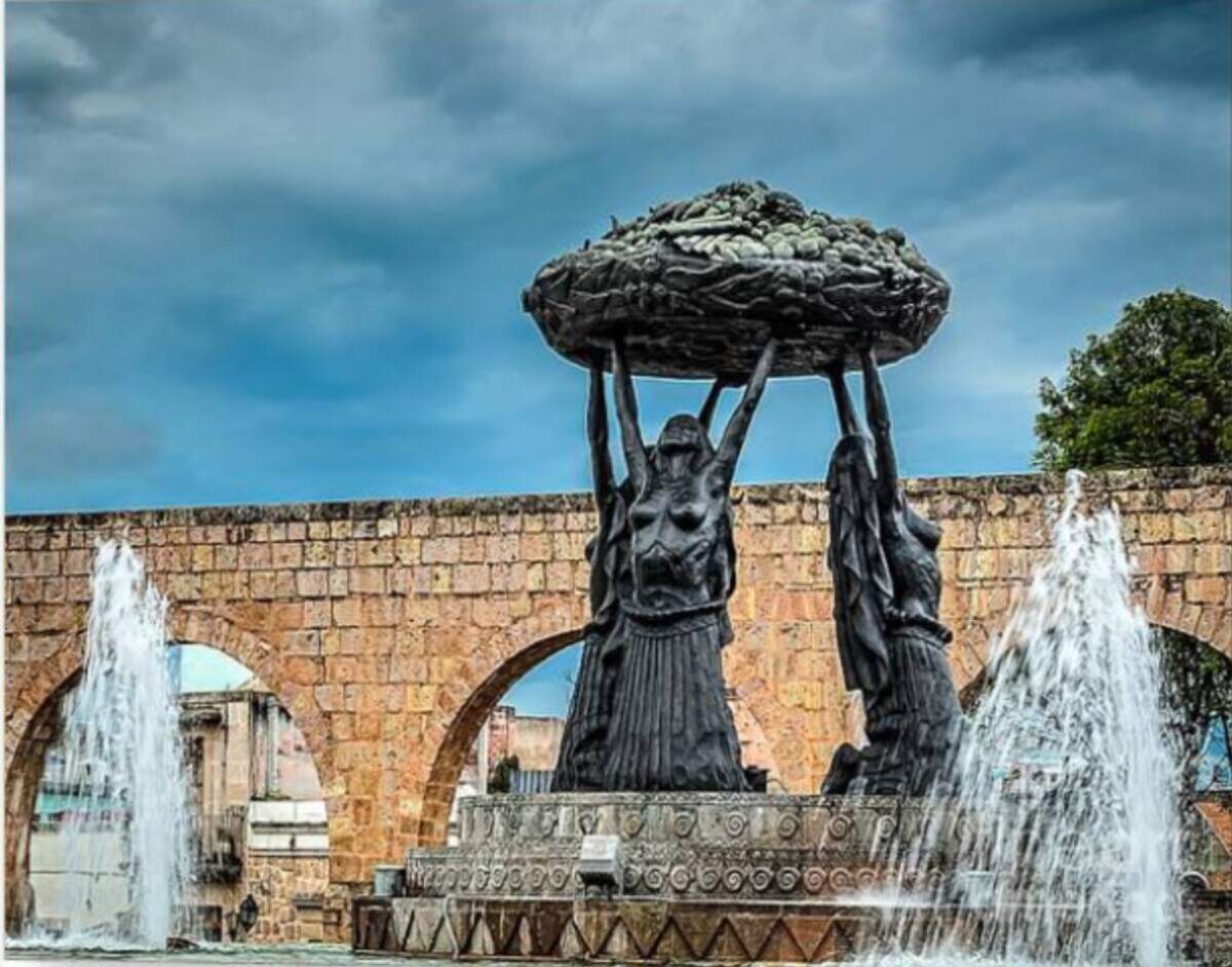 A bronze replica of “Fuente de las Tarascas” (pictured), a fountain in Morelia, sister city in Mexico to Kansas City, rose on Southwest Boulevard after 13 years in storage.