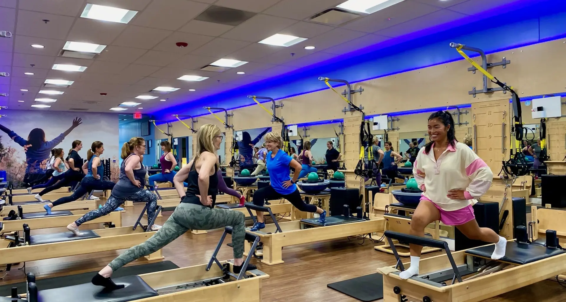 interior of a Club Pilates studio