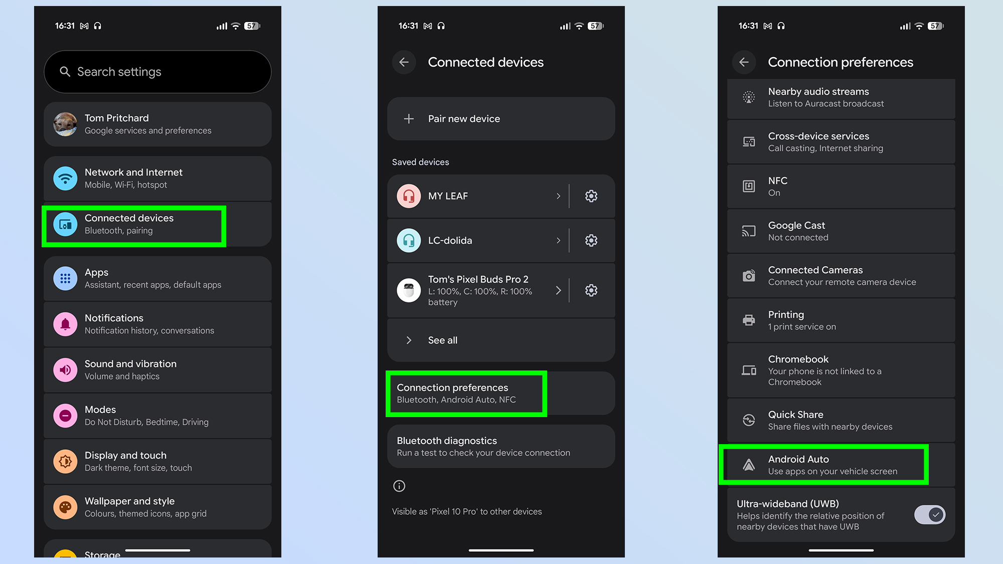 android auto custom shortcuts