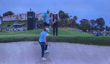 Awkward bunker lie frustrates Women’s Open pro. And then she’s penalized