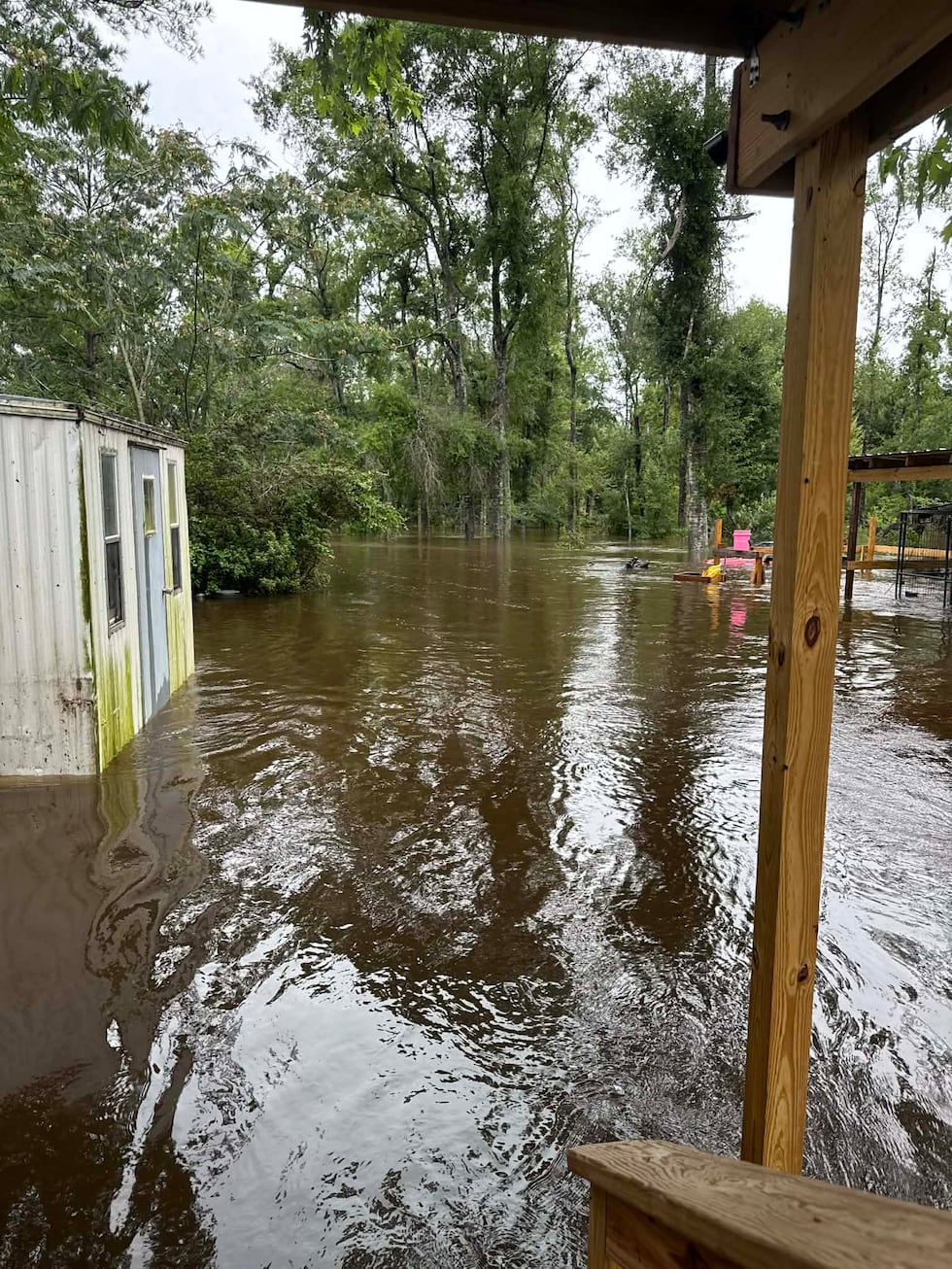 Couple with young child, baby on the way forced to leave home after heavy rainfall