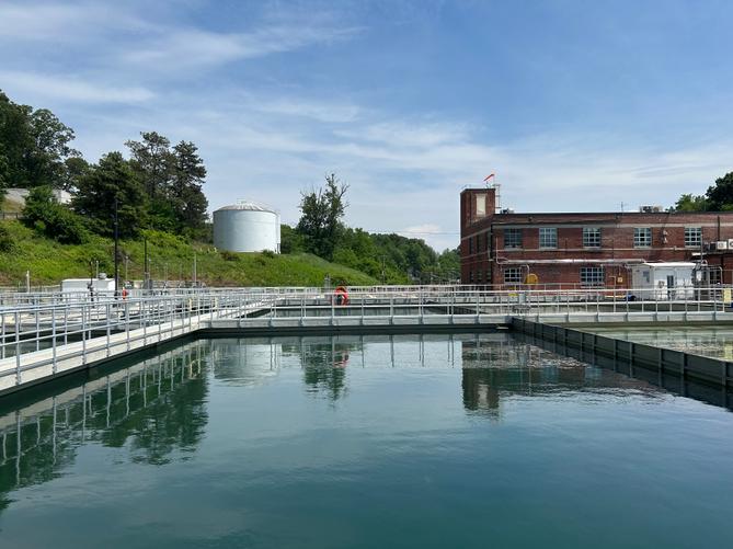 Water at Octoraro Treatment plant in Little Britain, Pa.