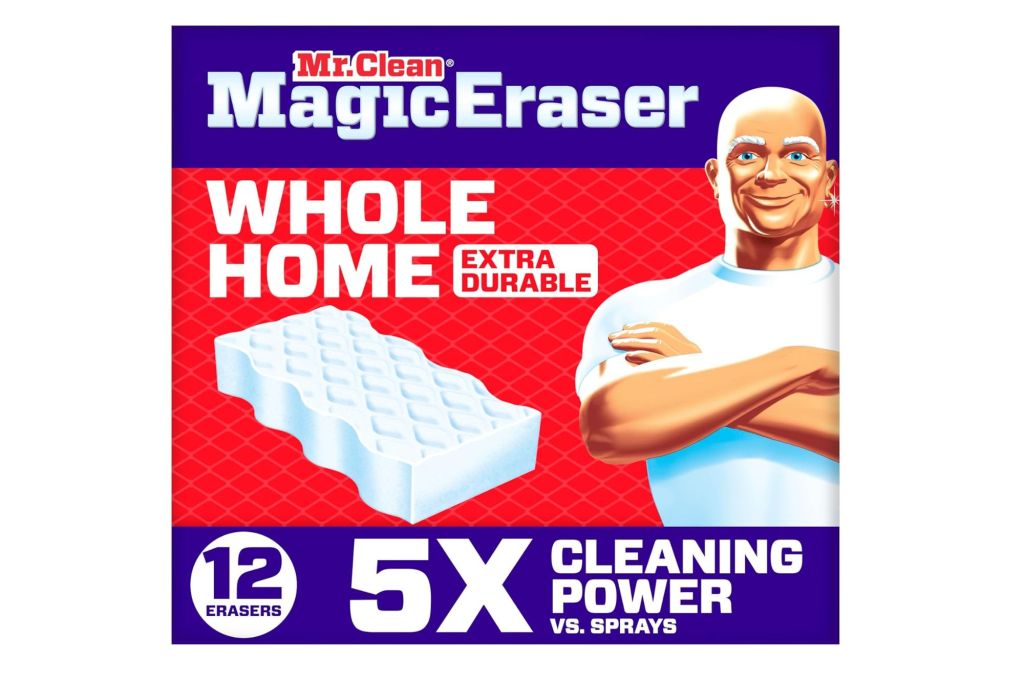 A wall eraser from Mr. Clean