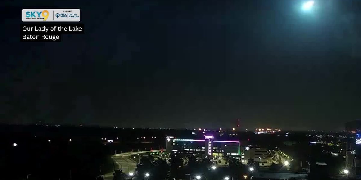 Fireball meteor lights up south Louisiana sky