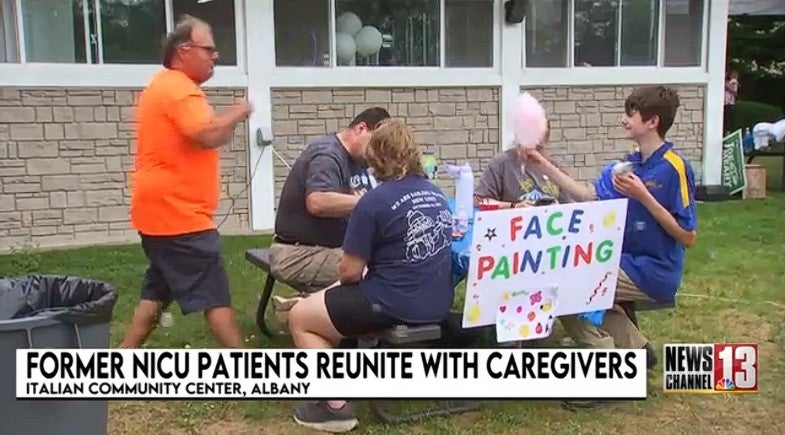 Albany Med NICU reunion brings families back to caregivers