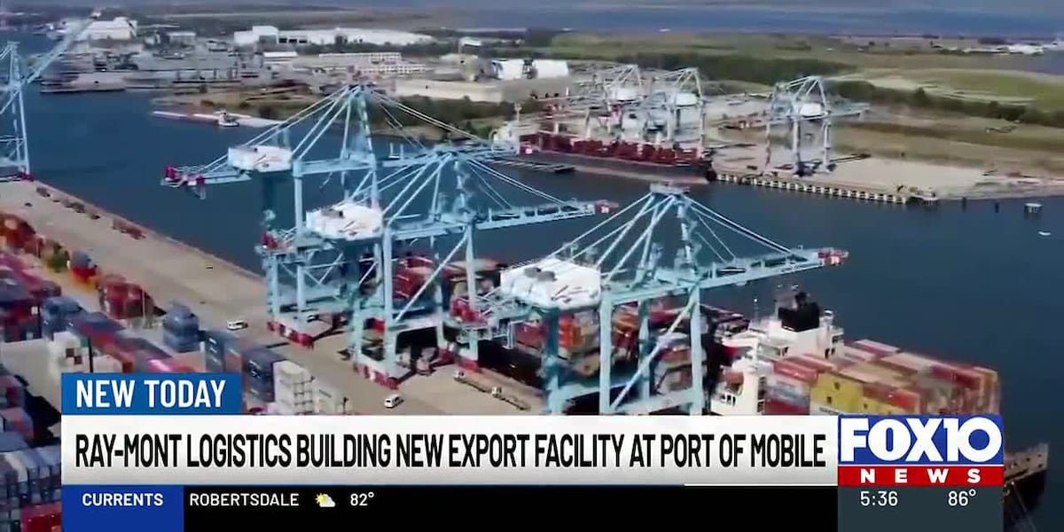 Ray-Mont Logistics building new export facility at Port of Mobile