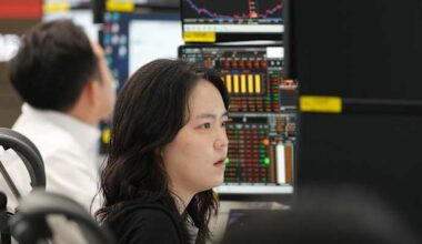 Asian shares retreat as US stocks halt their record-breaking rally, while oil prices fall back