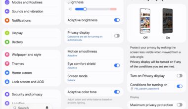 privacy display settings