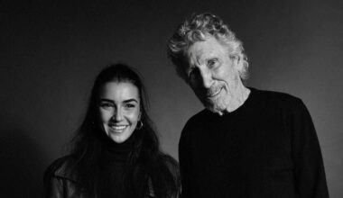 Roger Waters and Mona Miari press shot