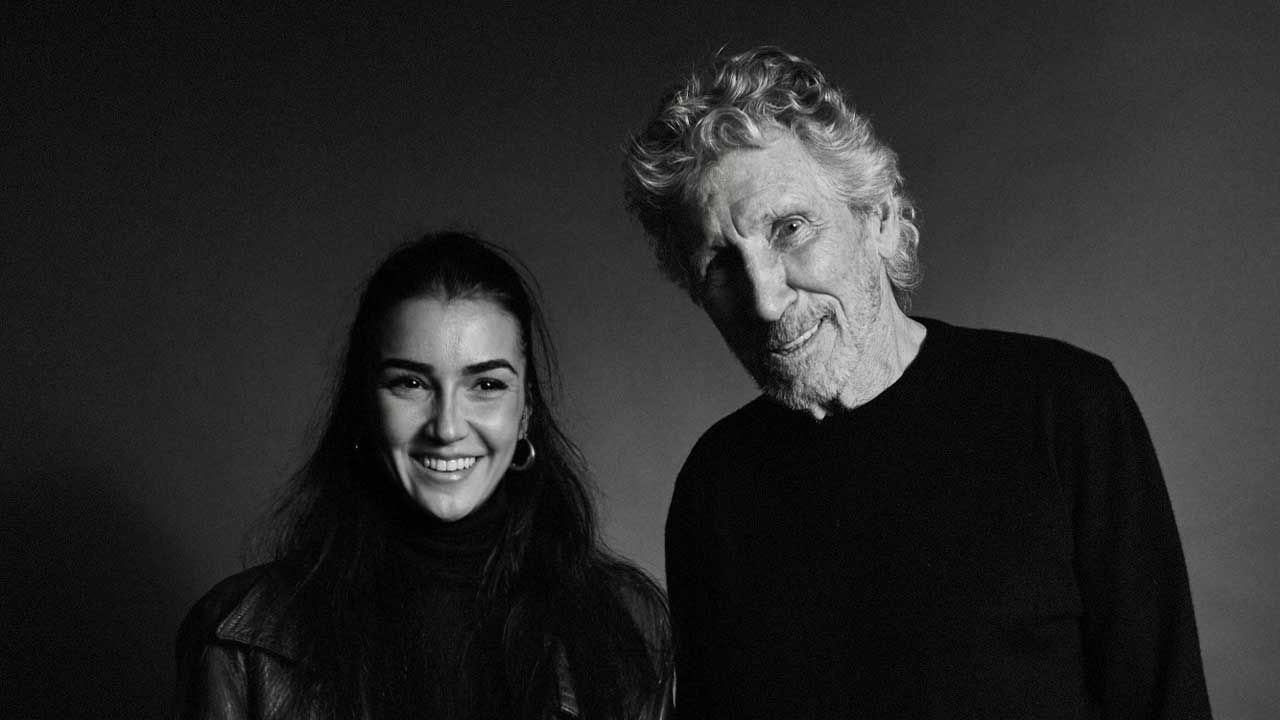 Roger Waters and Mona Miari press shot