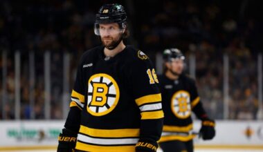 Boston Bruins center Pavel Zacha (18) on the ice during the first period at TD Garden on March 3, 2026 in Boston.