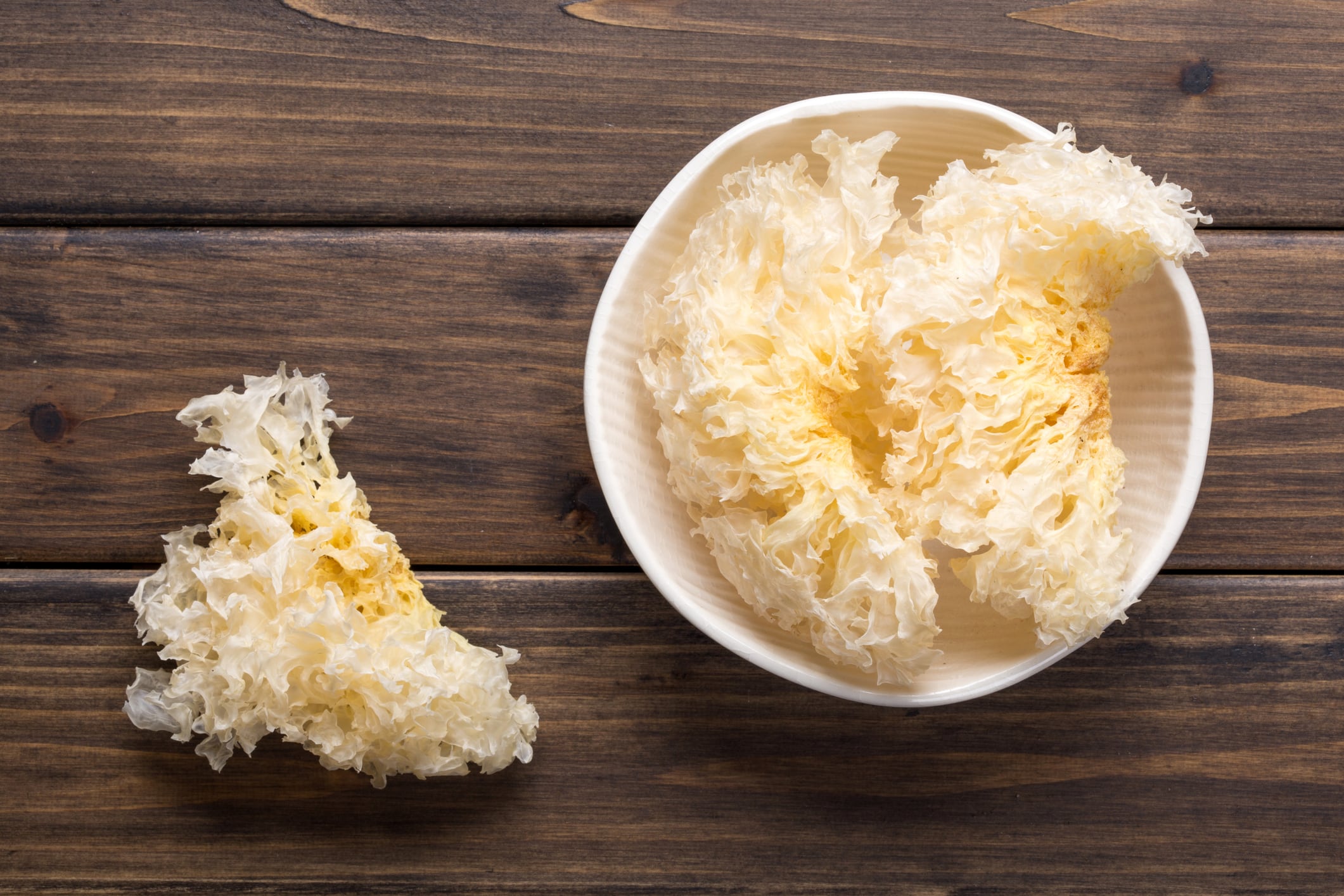 White fungus (Tremella fuciformis Berk) is one of the Traditional Chinese Medicines ingredient that can be used in foods, according to a draft regulation by the Taiwan FDA.