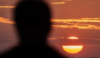 The sun rises on the longest day of the year, the summer solstice, in 2025.