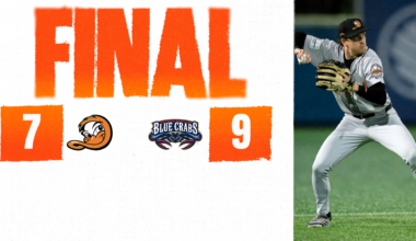DUCKS FALL TO BLUE CRABS IN HIGH-SCORING AFFAIR