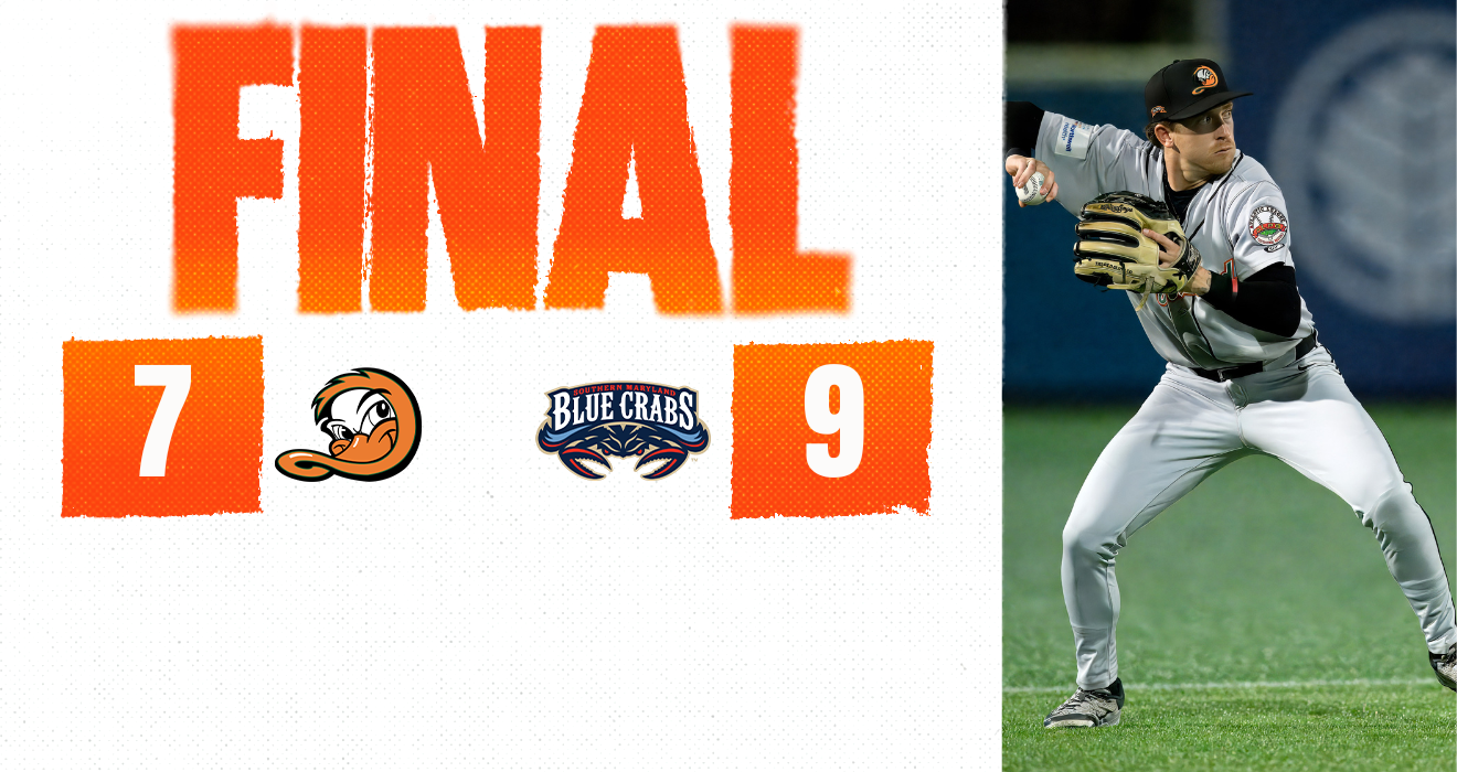 DUCKS FALL TO BLUE CRABS IN HIGH-SCORING AFFAIR