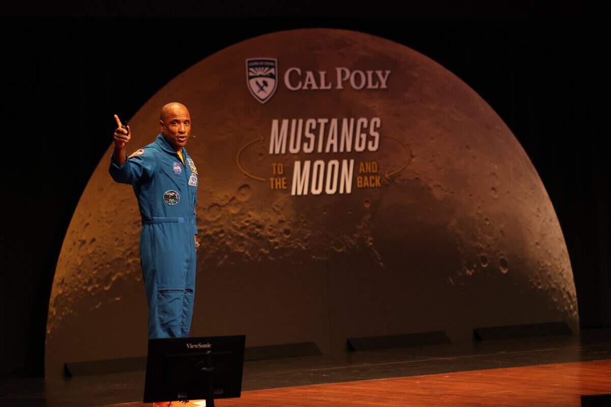 NASA astronaut Victor J. Glover was pilot of NASA's Artemis II mission to the moon in April 2026. The Cal Poly graduate spoke at the PAC on June 16, 2026.