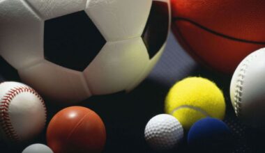 various balls from different sports