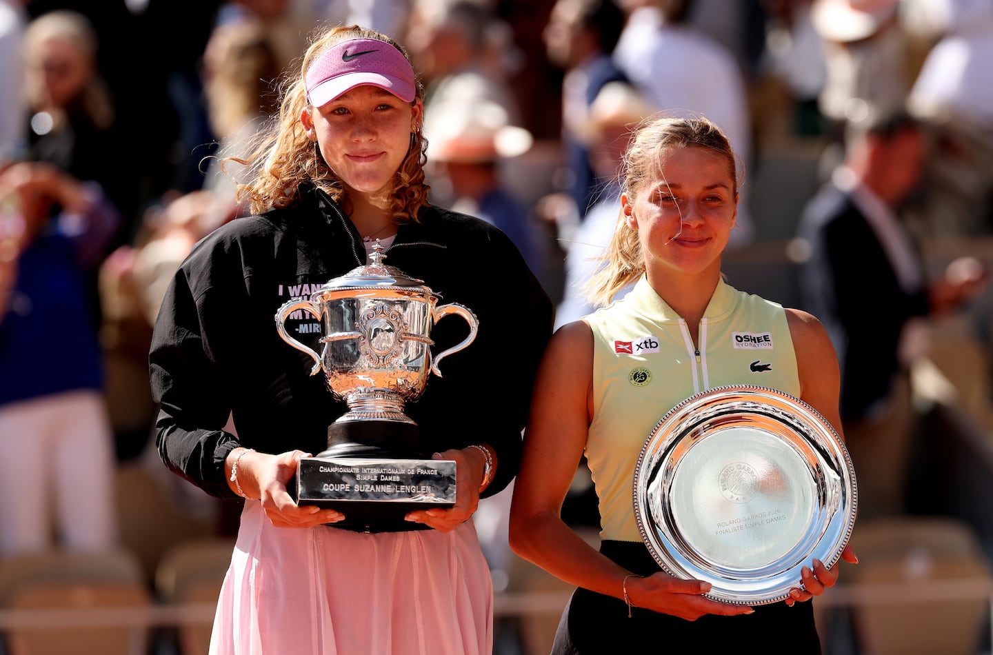 French Open champion Mirra Andreeva (left) took her game to new heights at Roland Garros, as did Maja Chwalinska in reaching the final.