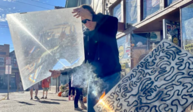 Louisville artist uses sunlight to burn designs into wood