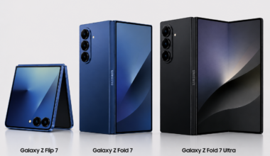 Side-by-side size comparison of Samsung's upcoming foldable lineup leaked