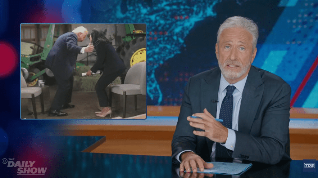 Jon Stewart Unloads On Trump Storming Out Of Meet The Press Interview