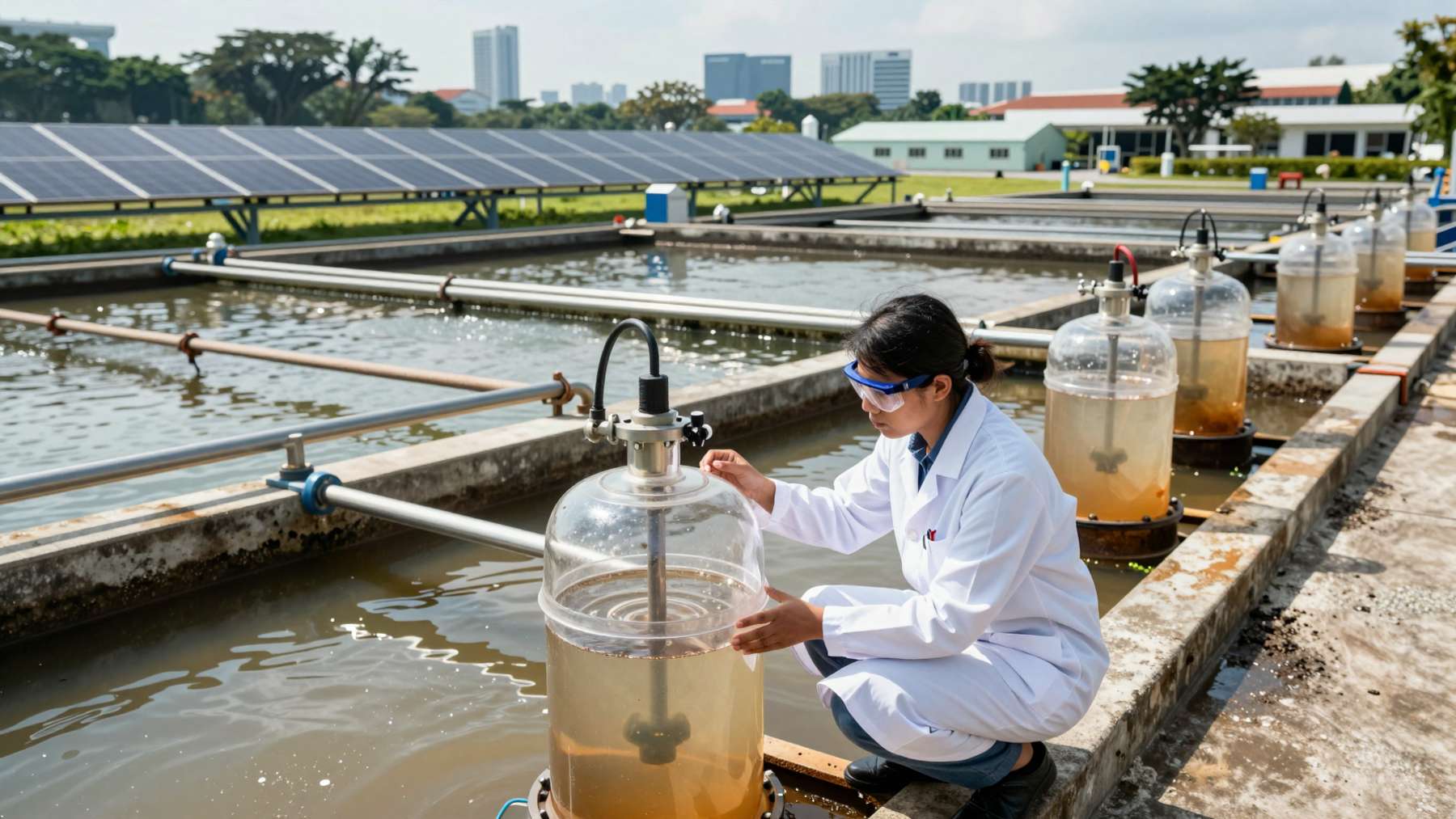 Singapore scientists found a way to turn raw sewage into clean fuel and food using nothing but sunlight