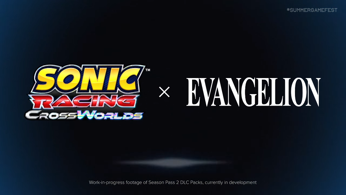 Sonic Racing: CrossWorlds announces Godzilla and Evangelion DLC