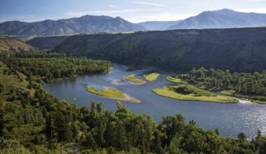 The South Fork of the Snake River runs for more than 60 miles across southeastern Idaho.