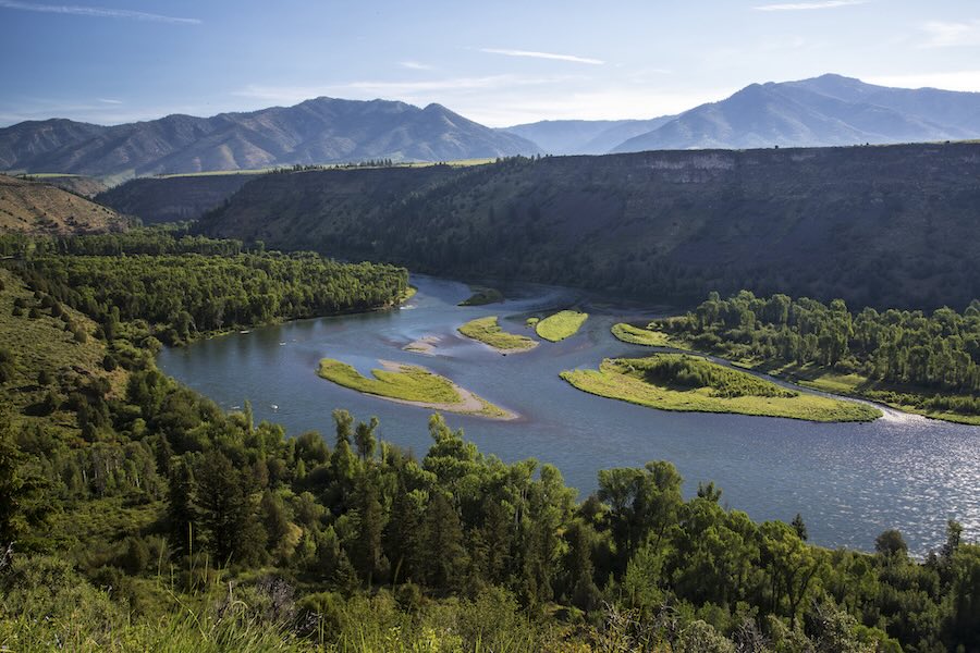 The South Fork of the Snake River runs for more than 60 miles across southeastern Idaho.
