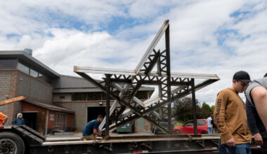 Aroostook team wraps up massive Acadian star sculpture