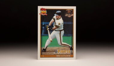 Front of 1991 Topps Mike LaValliere card