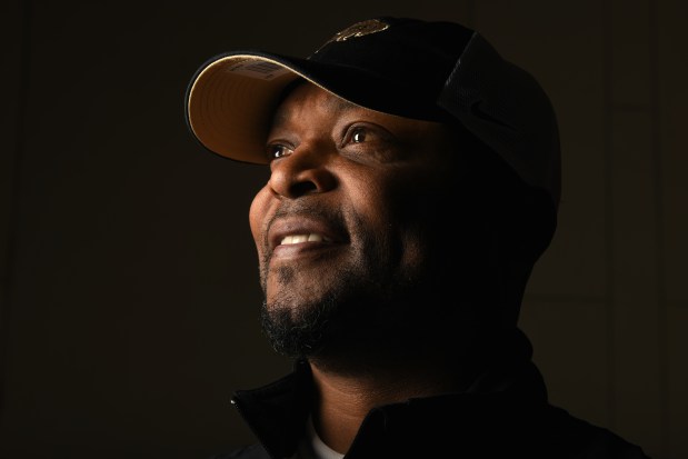 Colorado Buffaloes running backs coach Darian Hagan at Folsom Field in Boulder, Colorado on Friday. June 19, 2020. (Photo by Hyoung Chang/The Denver Post)