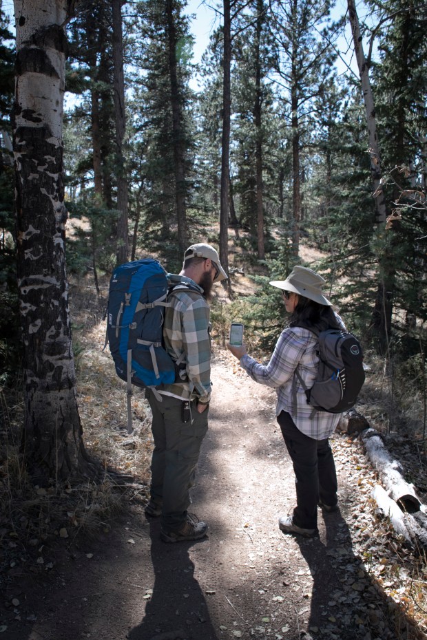 Local hikers use CPW's COTREX app while exploring Colorado's pristine hiking trails. (Provided by Colorado Parks and Wildlife)