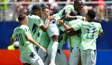 Boualem Khoukhi's goal on header in stoppage time earns Qatar a 1-1 World Cup draw with Switzerland