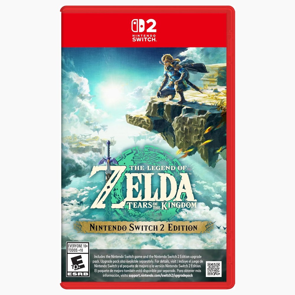 The Legend of Zelda Tears of the Kingdom's case on a plain white background.