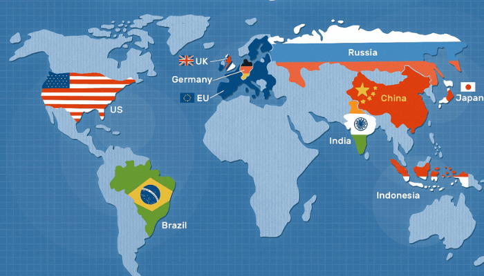 The top 10 largest economies by GDP in 2026