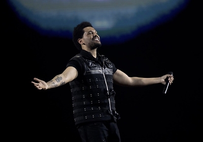 The Weeknd live in Copenhagen: PHOTO CREDIT: Samir Hussein/Getty Images