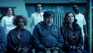 (L to R) Clarke Peters as Art, Alfre Woodard as Judy, Alfred Molina as Sam, Geena Davis as Renee in The Boroughs.